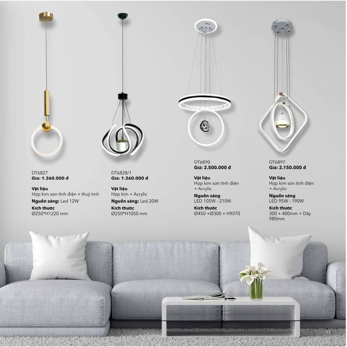 Đèn trang trí ZEMBA Lighting Catalogue và Bảng giá mới nhất /Page 